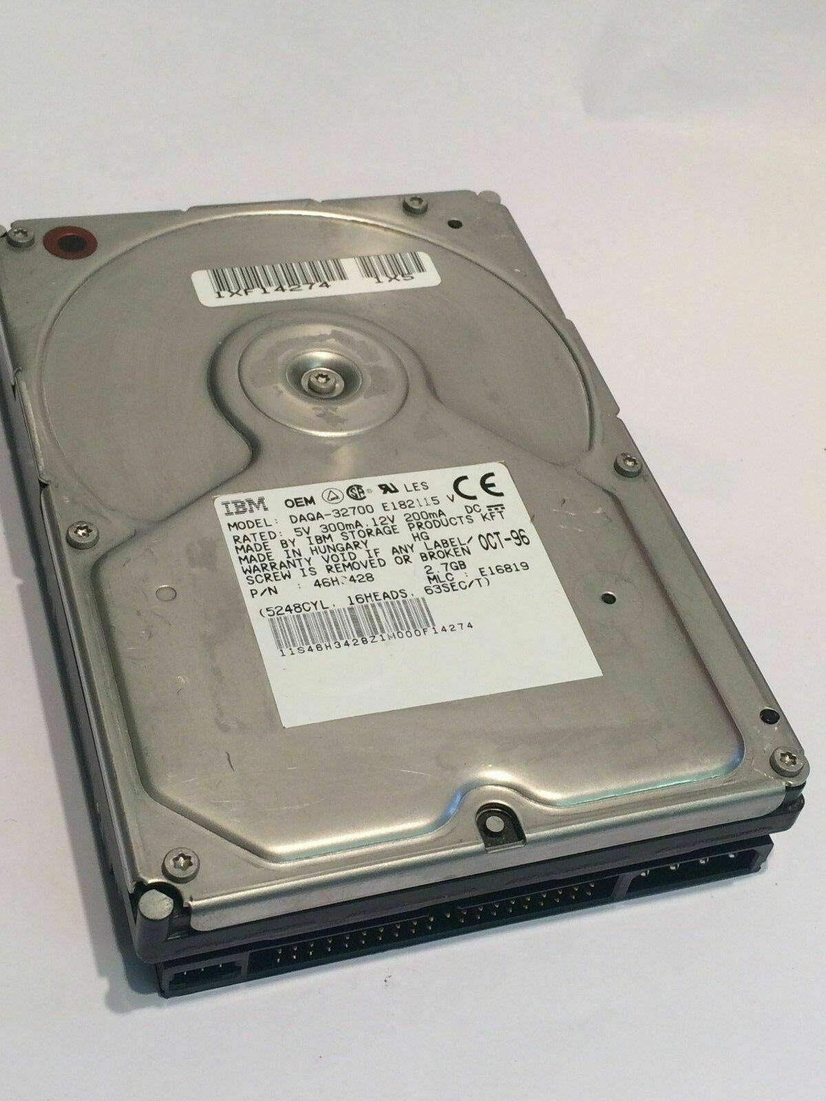 IBM DAQA-32700 IDE HARD DRIVE 2.7GB 46H3428 aa4ce16