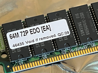72 PIN 64MB EDO SIMM LOW PROFILE MEMORY 60nS PREMIUM GOLD PLATED (x1) fcb11.4