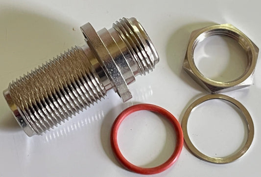 N TYPE FEMALE TO N FEMALE BULKHEAD ADAPTER 50R MACOM BEST QUALITY AD2N39