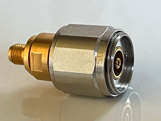 SUHNER PREMIUM APC-7 TO SMA FEMALE PRECISION RF COAXIAL ADAPTER FBA10A22