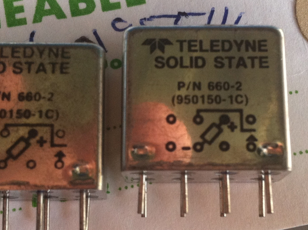 950150-1C 660-2 TELEDYNE HERMETICALLY SEALED MILITARY MINIATURE RELAY (X1)