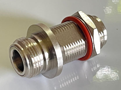 N TYPE FEMALE TO N FEMALE BULKHEAD ADAPTER 50R MACOM BEST QUALITY AD2N39