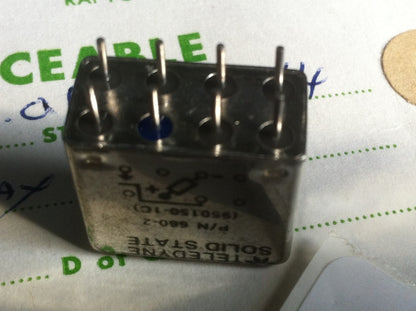 950150-1C 660-2 TELEDYNE HERMETICALLY SEALED MILITARY MINIATURE RELAY (X1)