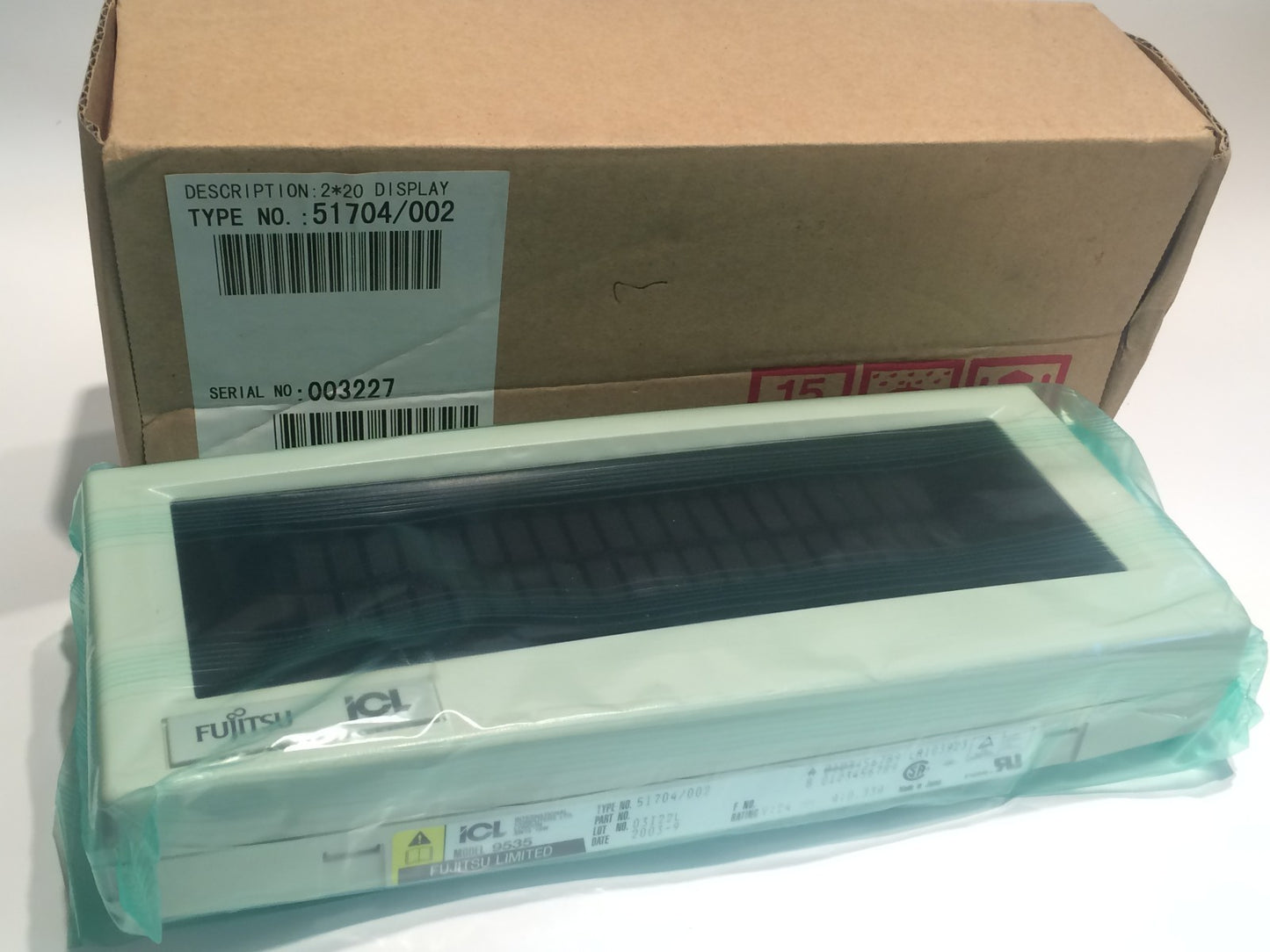 ICL FUJITSU 9535 51704/002 POS TILL DISPLAY 2x20 ad3~4