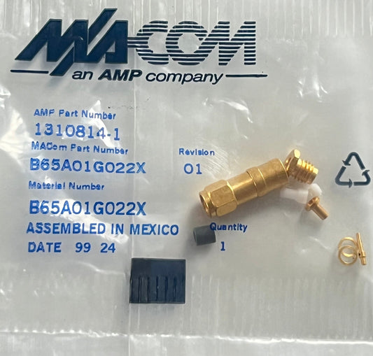 MACOM AMP SMB MALE CABLE MOUNT PLUG 1310814-1 fcb25.33