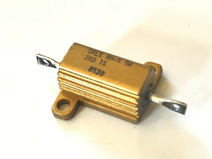 DALE NH-5 2K OHM 1% 5W METAL CLAD POWER RESISTOR MILITARY SPEC fd7d32