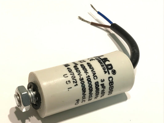 3UF 450VAC CBB60 INDUSTRIAL QUALITY WIRED MOTOR START RUN CAPACITOR fbb24b
