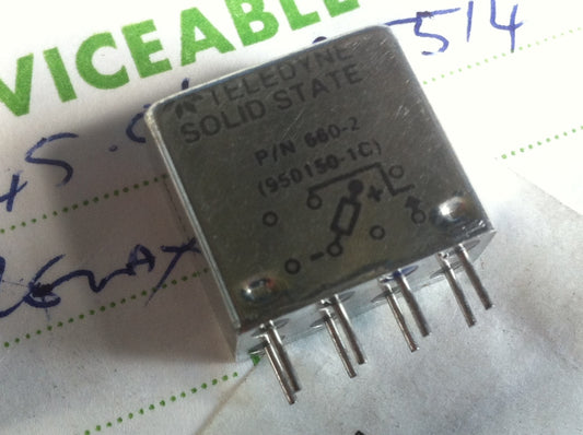 950150-1C 660-2 TELEDYNE HERMETICALLY SEALED MILITARY MINIATURE RELAY (X1)