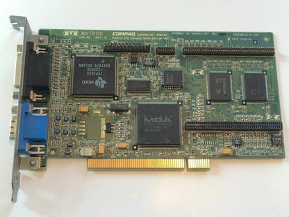 MATROX MILLENIUM MIL/2 79075010144 SVGA GRAPHICS PCI CARD 243136-001 ad2J35