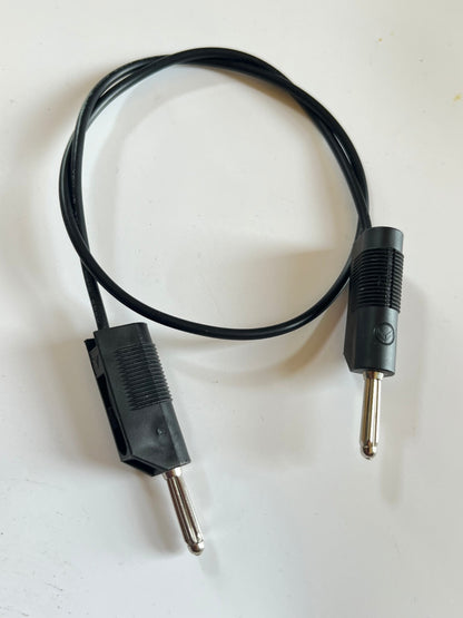 HIRSCHMANN PREMIUM QUALITY 4MM STACKABLE 50CM TEST LEADS BLACK ad1*26
