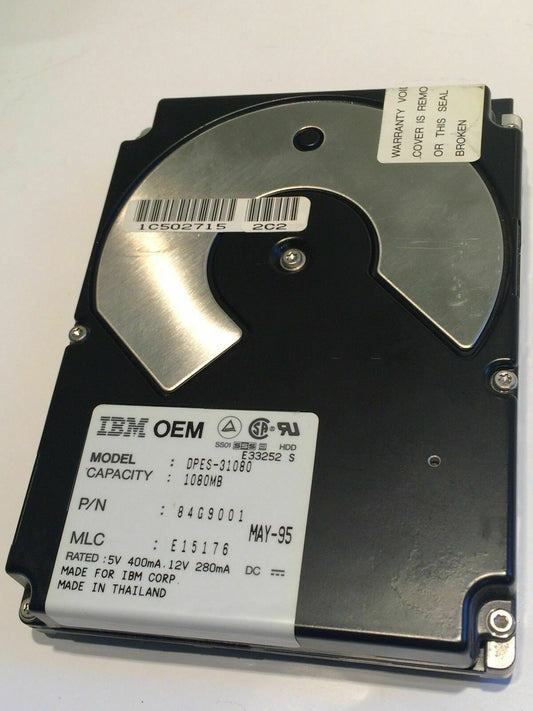IBM DPES-31080 84G9001 1GB 50-PIN SCSI DRIVE ad2j2