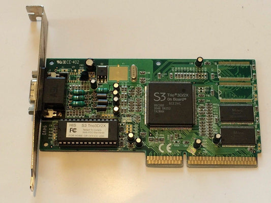 S3 TRIO 3D/2X ON BOARD LEGACY SVGA GRAPHICS AGP CARD ad2J27
