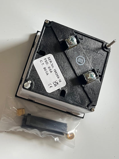 HOBUT D72SD 72mm 5A FSD 80A SCALE MOVING IRON PANEL METER UK MADE FD1D38