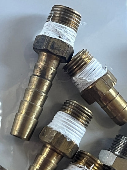 LOT OF 19 VARIOUS 1/8 THREAD PIPE INLET ADAPTERS BRASS ad1m4