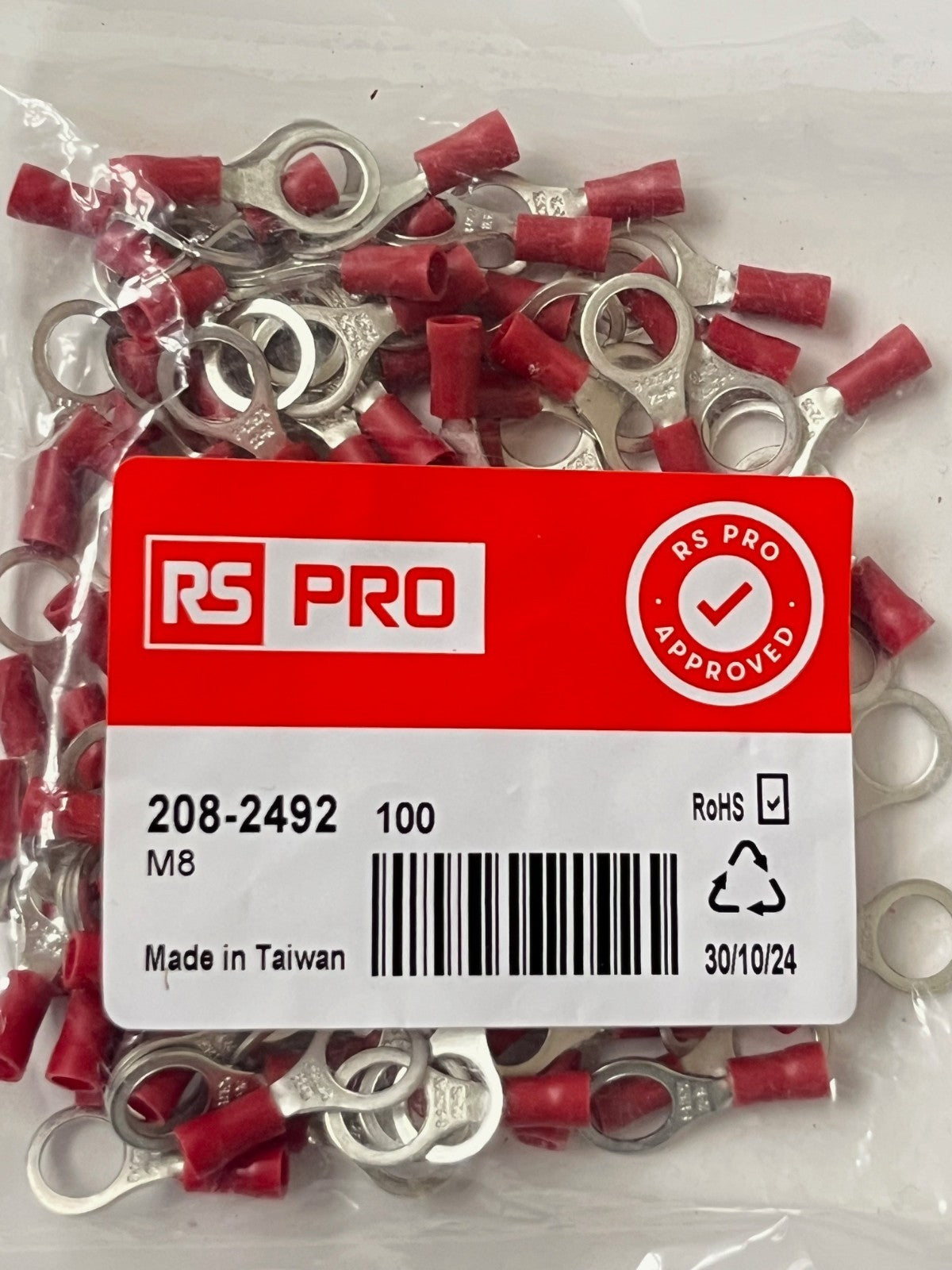INSULATED CRIMP TERMINALS BEST RS QUALITY ALL TYPES PACKS OF 100 CHEAP fcb22
