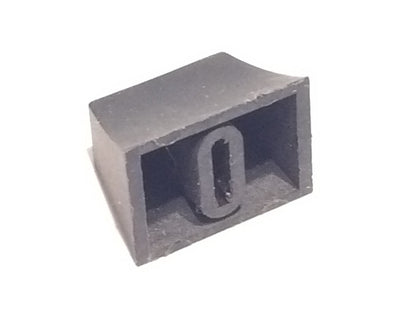 VINTAGE BLACK SLIDE CONTROL KNOB 14mm WIDE x 20mm FOR 6mm SHAFT fd1b5