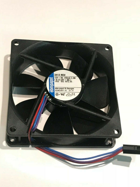 EBM-PAPST MODEL 3412-NGV AXIAL 12V (8v - 12.6v) 92MM x 25MM 3 WIRE FAN fbd3d