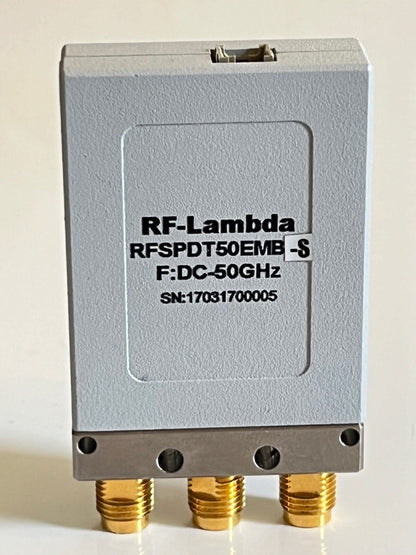 RF-LAMBDA RFSPDT50EMB-S COAXIAL RELAY SWITCH 2.4MM 50GHz 24Vdc SPDT AE1W7