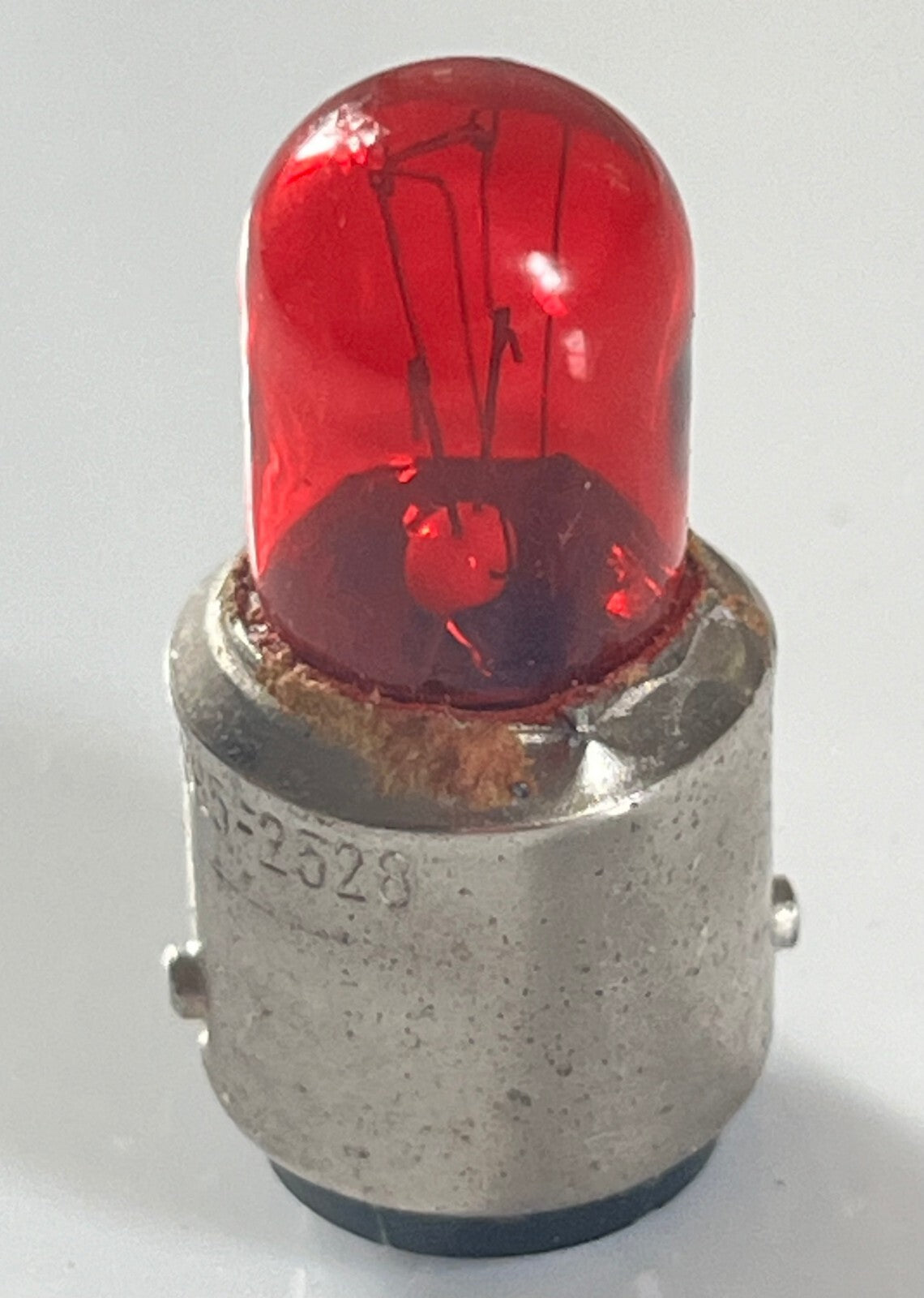 22 VOLT 4.8 WATT SBC BULB MILITARY 995-2528 VINTAGE LAMP BULB RED FD6A3