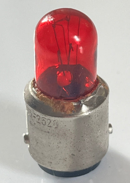 22 VOLT 4.8 WATT SBC BULB MILITARY 995-2528 VINTAGE LAMP BULB RED FD6A3