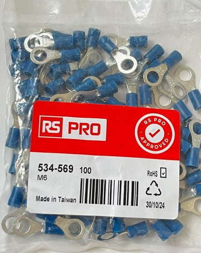 INSULATED CRIMP TERMINALS BEST RS QUALITY ALL TYPES PACKS OF 100 CHEAP fcb22