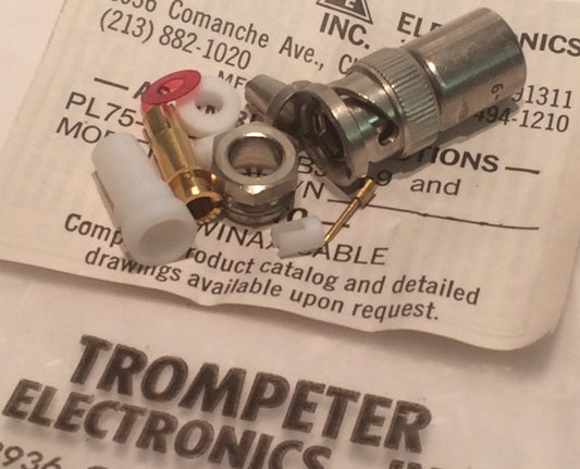 TROMPETER PL75-9 TWINAX CONNECTOR TEI-1201-0673 ae1x7