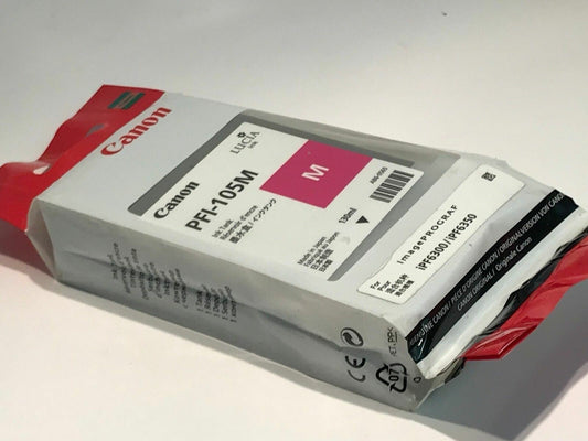 ORIGINAL CANON PFI-105M MAGENTA 130ml INK TANK FOR IPF-6300/6350 (x1) fd1k4