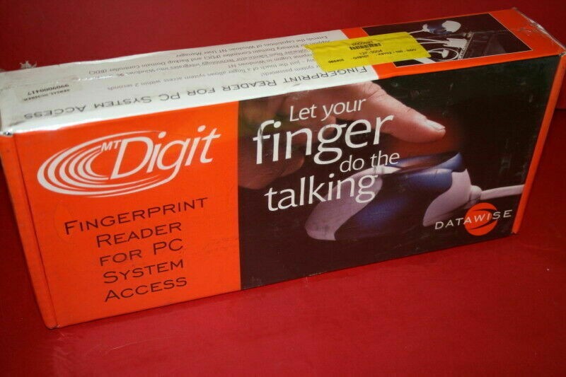 DATAWISE MT DIGIT FINGERPRINT READER FOR PC VINTAGE COLLECTABLE ad1x4
