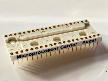 AUGAT 40 TURNED PIN PREMIUM QUALITY GOLD PLATED DIL IC SOCKET (x1) fba39.15