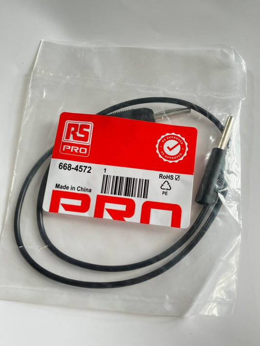 RS PRO QUALITY 4MM STACKABLE BANANA PLUG TEST LEAD 0.5M LONG BLACK ad1*17