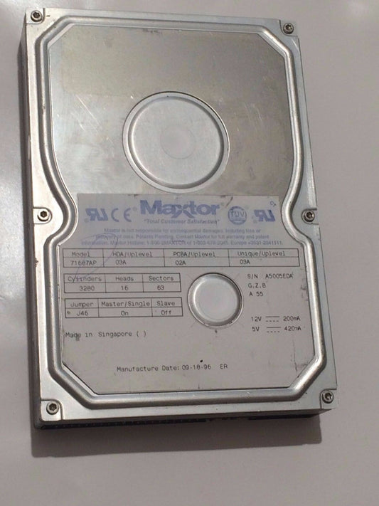 MAXTOR 71687AP 03A 02A 03A 1.6GB IDE HARD DRIVE aa4bb22