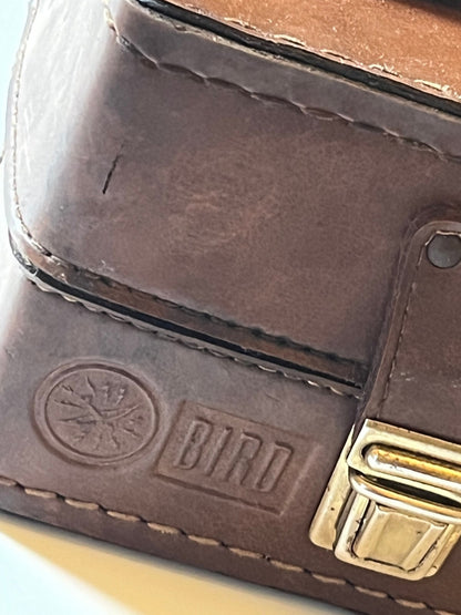 VINTAGE LEATHER CARRY CASE FOR BIRD THRULINE 43 ELEMENTS / SLUGS FD2H3