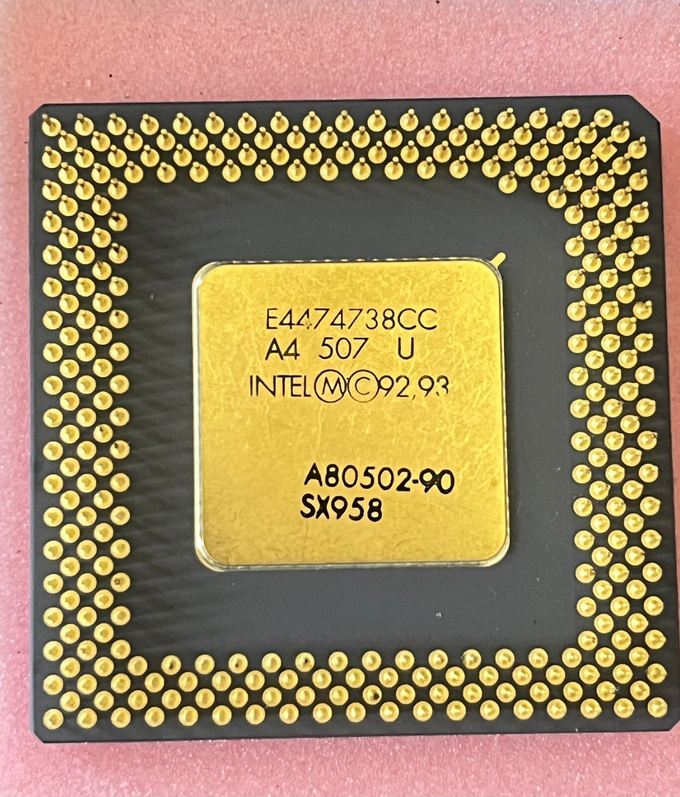 INTEL A80502-90 SX958 SOCKET 4 COLLECTIBLE PENTIUM PROCESSOR fbb15A2