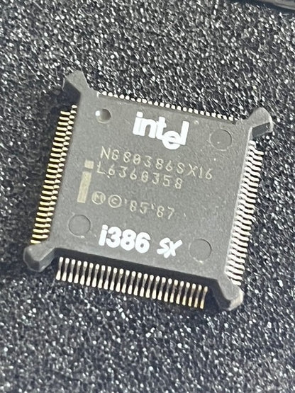 INTEL NG80386SX16 COLLECTABLE i386SX EARLY SURFACE MOUNT 386 PROCESSOR fcb11.16