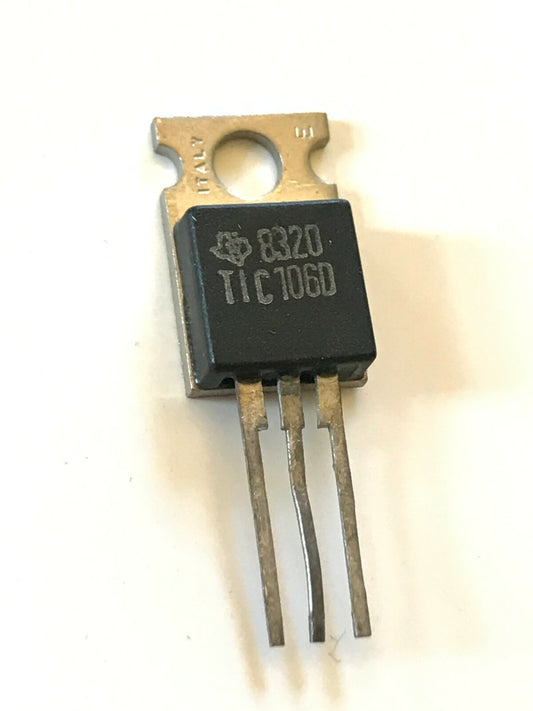 ORIGINAL VINTAGE TEXAS TIC106D TO220 5A 400V THYRISTOR SCR (x1) UK STOCK fd7d48