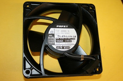 PAPST 120MM AXIAL FAN MODEL 4800N LOW NOISE MIL SPEC 115 Volt 50/60Hz ad1q1
